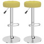 Voir la diapositive 2 : VIDAXL Tabourets de bar lot de 2 vert tissu