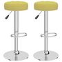 Voir la diapositive 2 : VIDAXL Tabourets de bar lot de 2 vert tissu