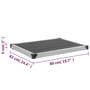 Voir la diapositive 6 : VIDAXL Receveur de douche exterieur WPC Inox 80x62 cm Gris