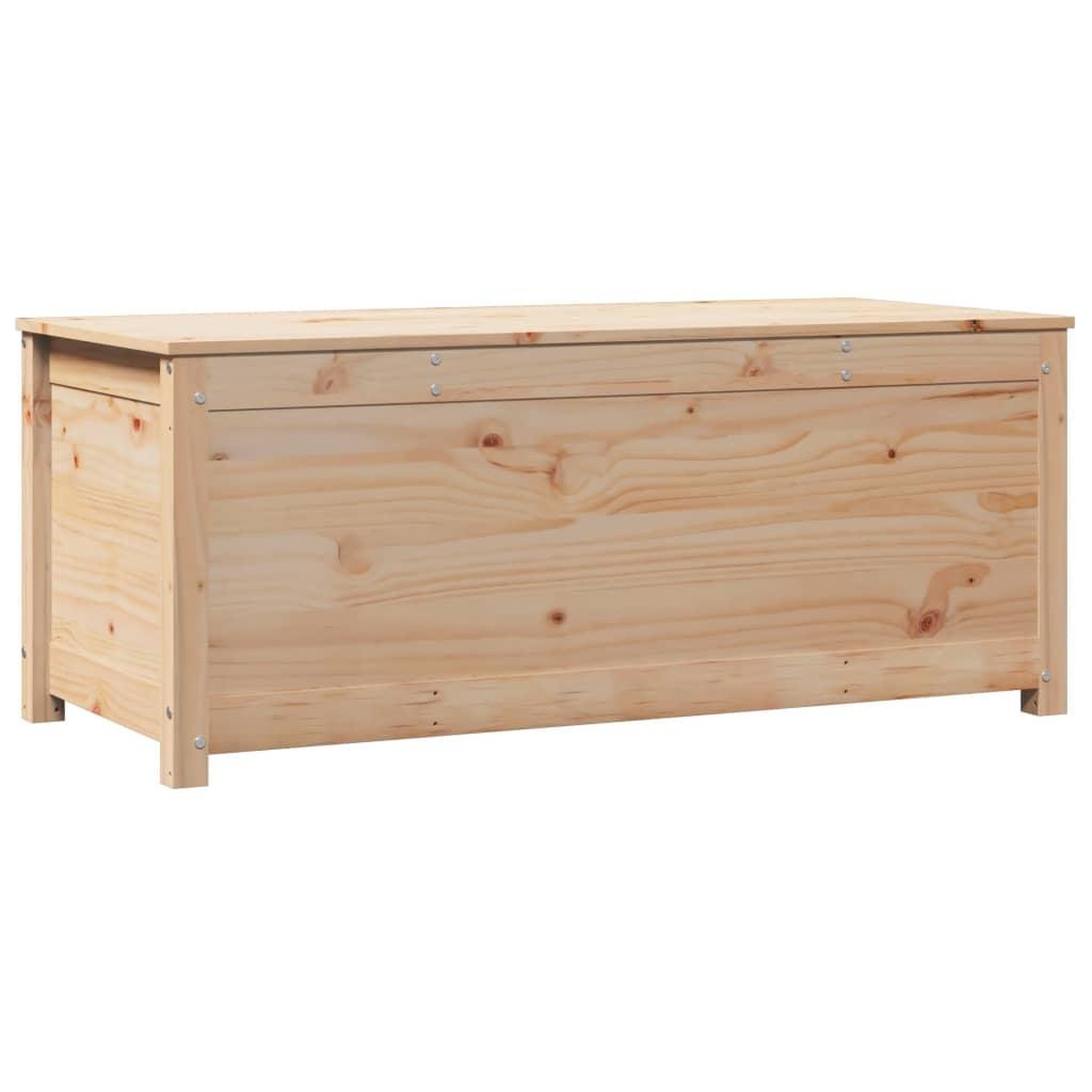 Voir la diapositive 2 : VIDAXL Boîte de rangement 110x50x45,5 cm Bois massif de pin