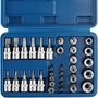 Voir la diapositive 3 : tectake Coffret à Outils avec 34 Pièces en Acier Chrome Vanadium