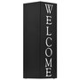 Voir la diapositive 2 : VIDAXL Porte parapluie Welcome Acier Noir