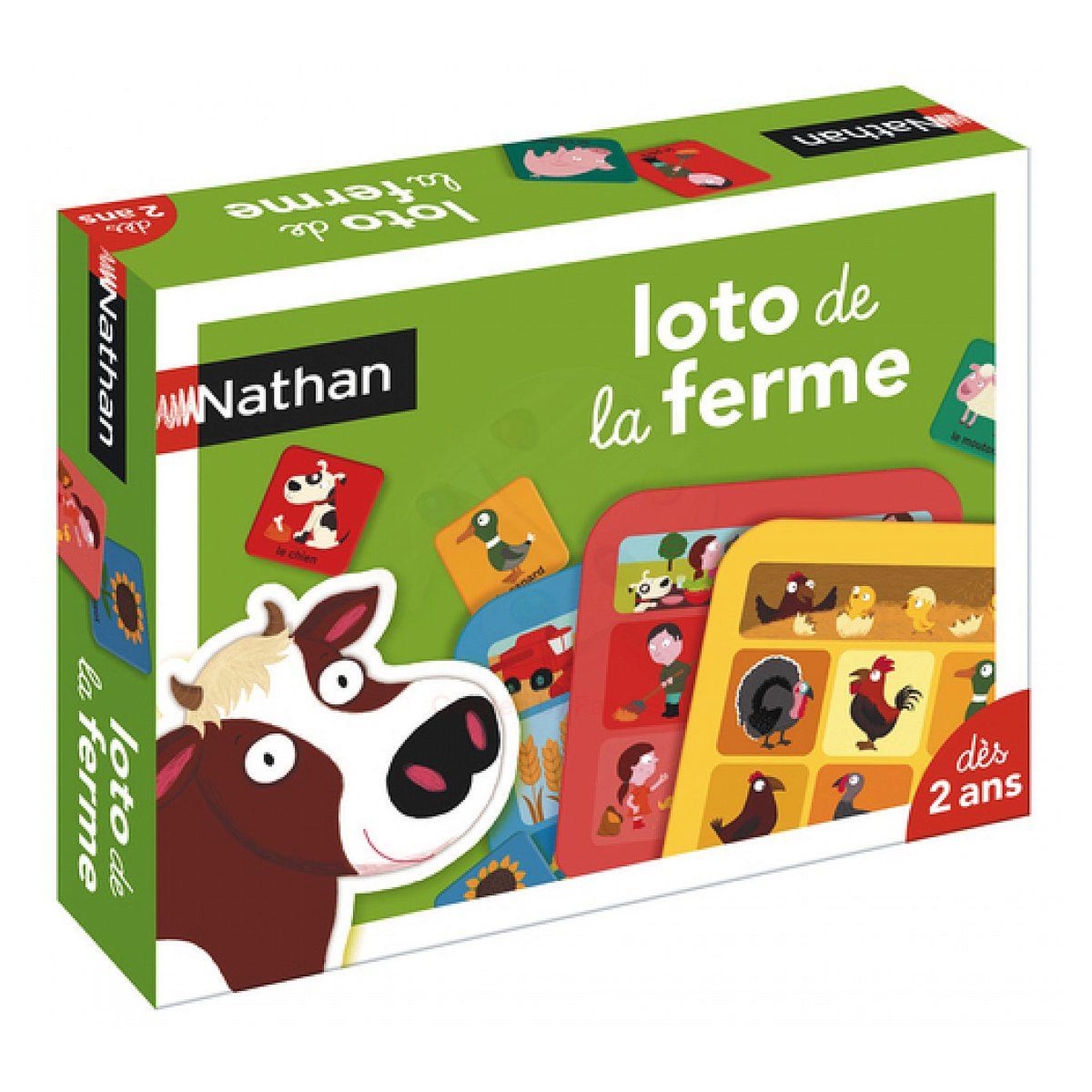Voir la diapositive 1 : Nathan Loto a la ferme - jeu de cartes