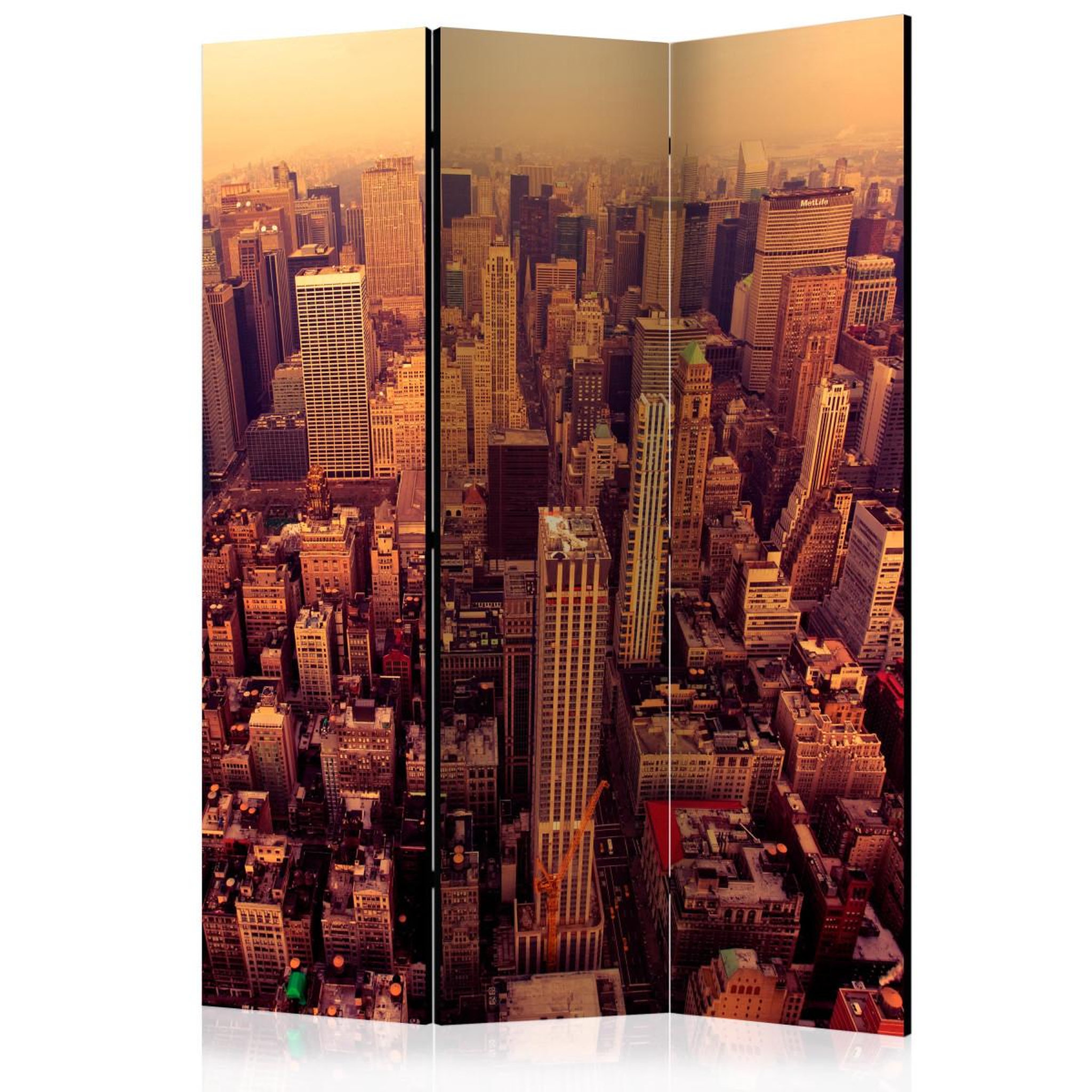 Paris Prix Paravent 3 volets  bird eye view of manhattan, new york  135x172cm