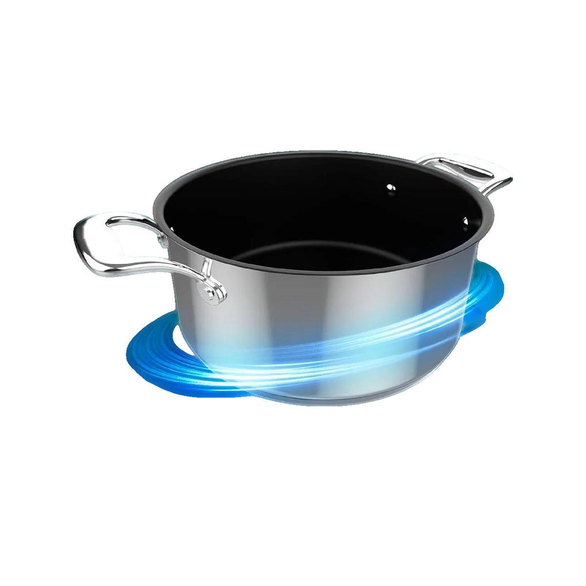 Voir la diapositive 2 : CECOTEC Casserole cecotec EcoHeat acier inoxydable