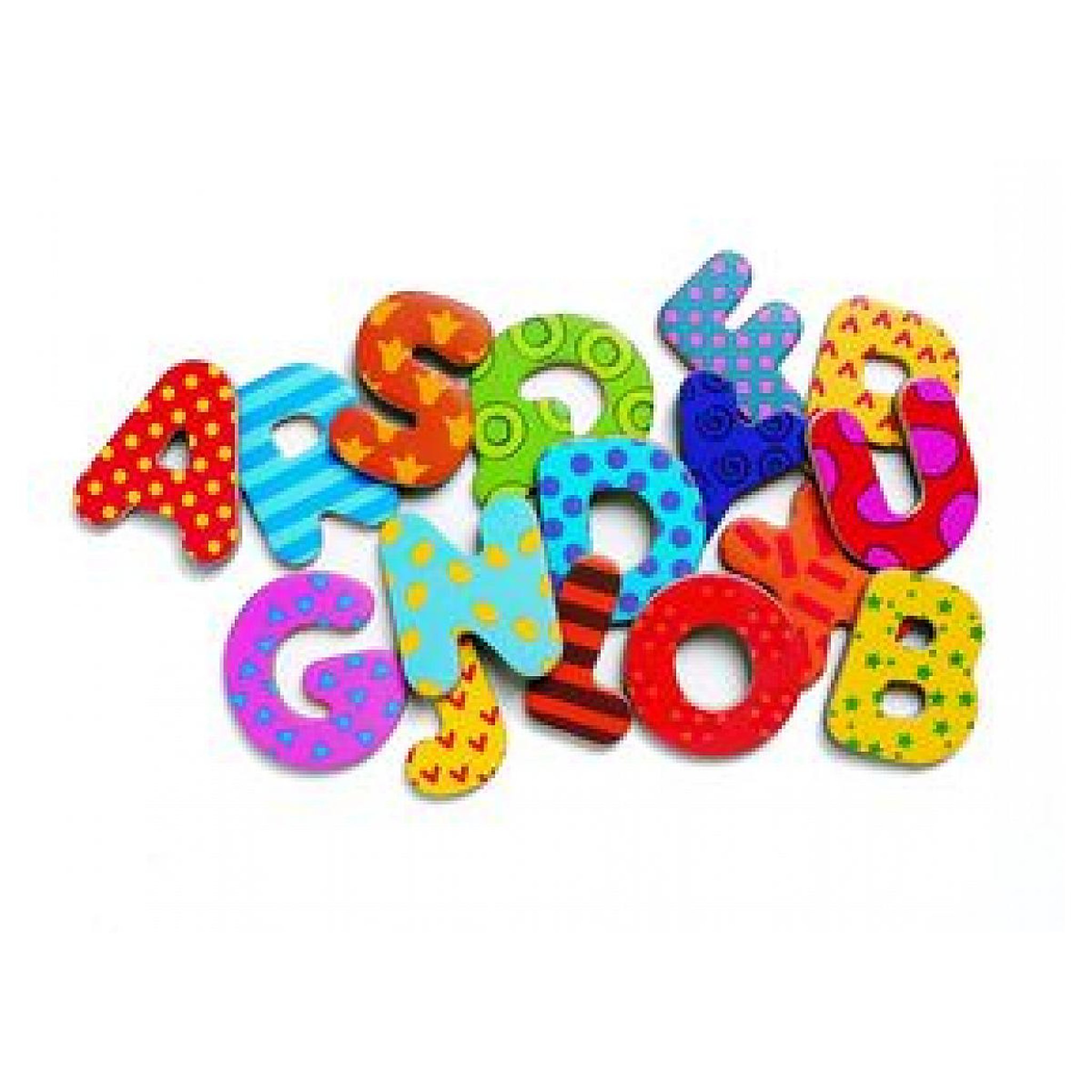 Voir la diapositive 2 : Djeco Magnetiques 38 lettres fantaisies