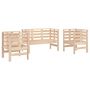 Voir la diapositive 2 : VIDAXL Salon de jardin 3 pcs bois massif de pin