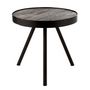 Voir la diapositive 1 : Paris Prix Table d'Appoint en Bois & Fer  Fien  50cm Naturel