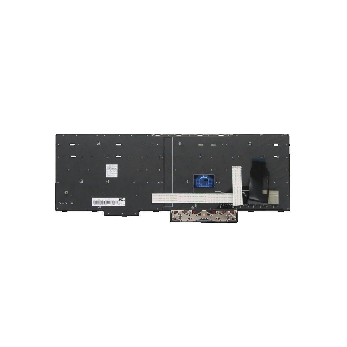 Lenovo Clavier Lenovo Modèle 5704174223023 Rétroéclairé Noir