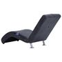Voir la diapositive 5 : VIDAXL Chaise longue de massage avec oreiller Gris Similicuir daim