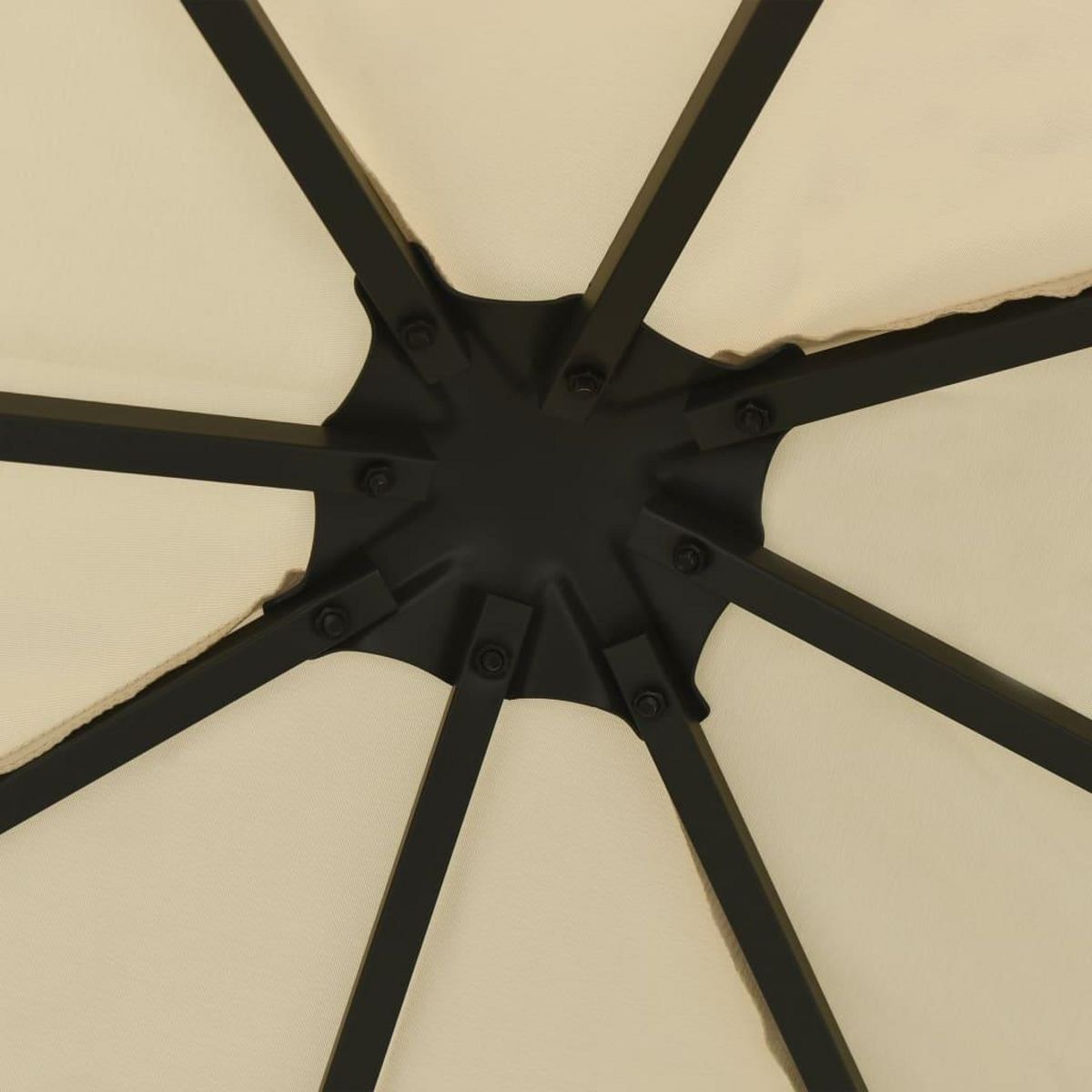 VIDAXL Tonnelle avec guirlande lumineuse a LED 3x3 m Creme