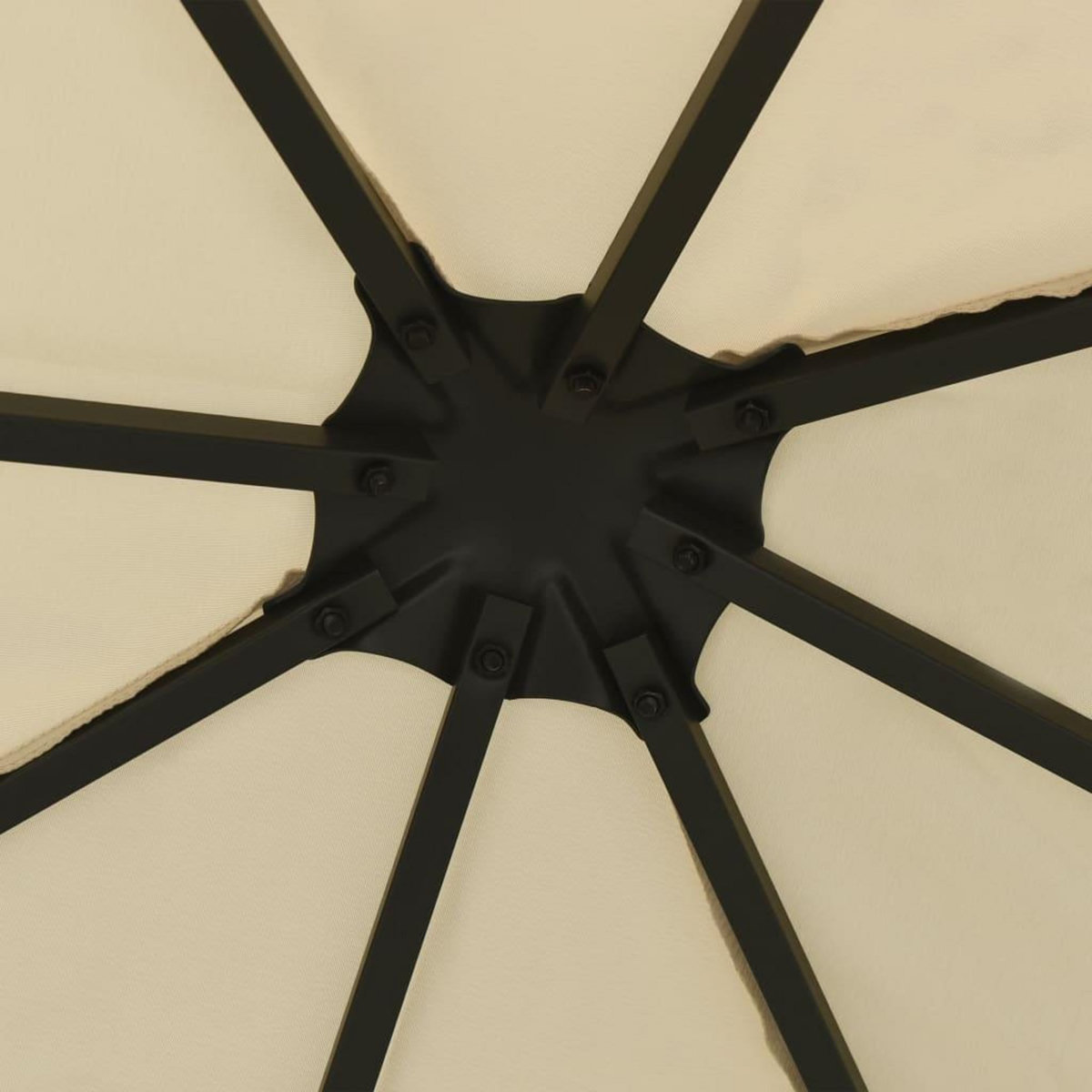 VIDAXL Tonnelle avec guirlande lumineuse a LED 3x3 m Creme