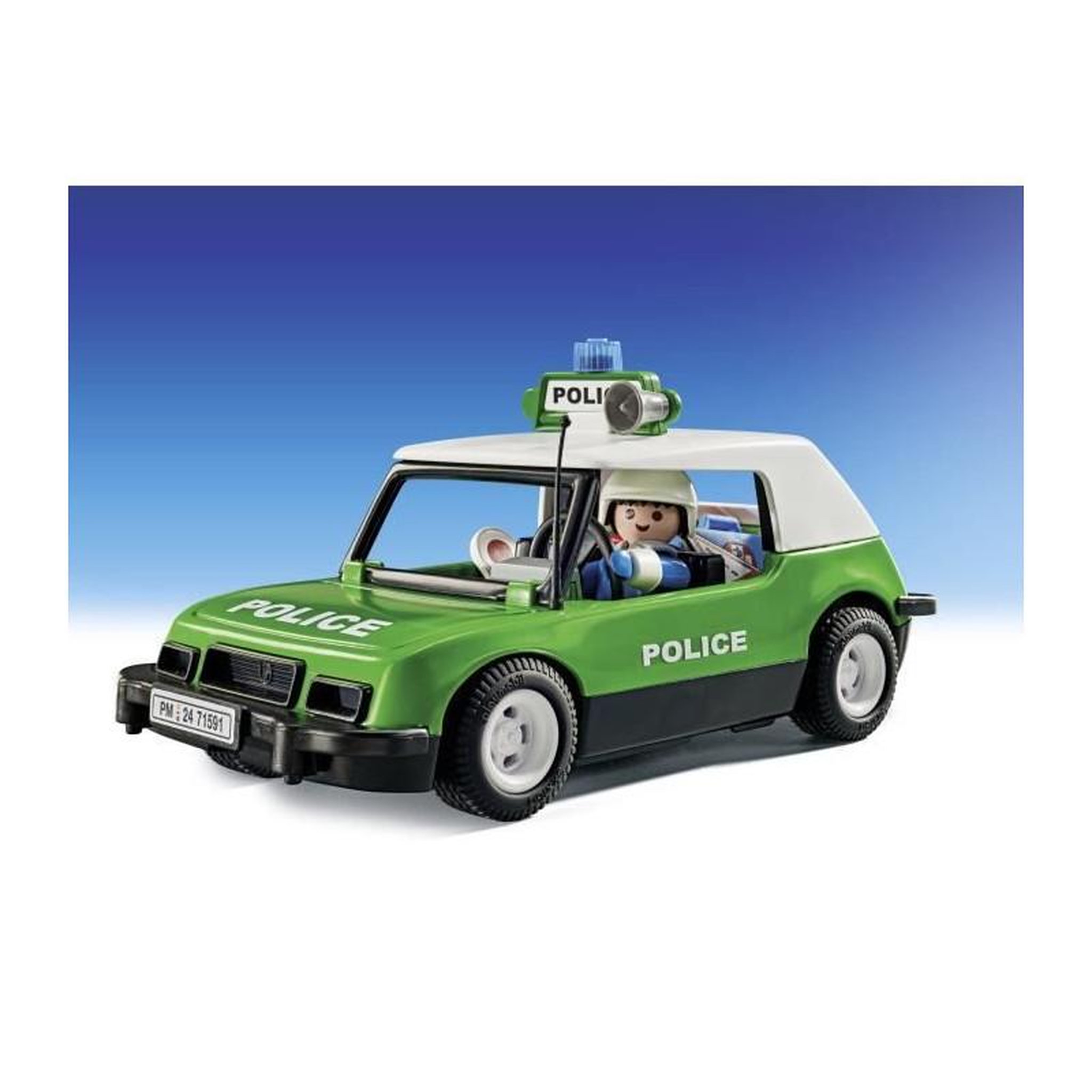 Voir la diapositive 4 : PLAYMOBIL PLAYMOBIL 71591 Voiture de police collector - édition spéciale anniversaire Playmobil - Des 5 ans
