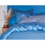 Voir la diapositive 2 : Parure housse de couette fantaisie en satin de coton 80 fils FIRENZE Gris