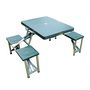Voir la diapositive 1 : OUTSUNNY Table de camping pique nique pliante portable 4 personnes 85L x 65l x 65H cm aluminium plastique vert