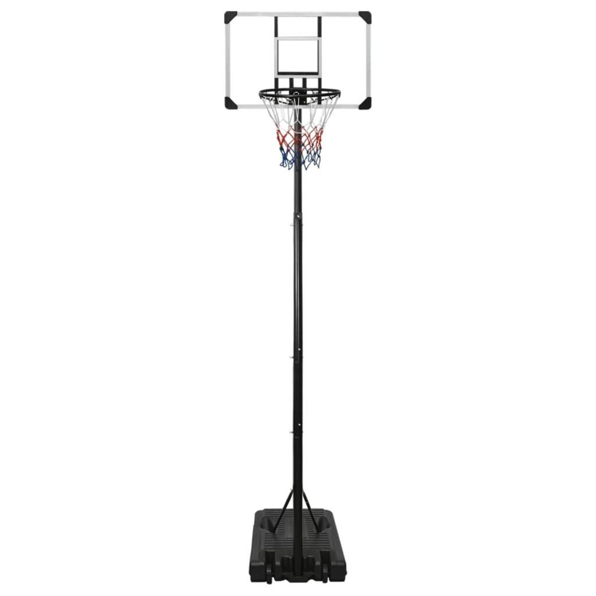 VIDAXL Support de basket-ball Transparent 280-350 cm Polycarbonate