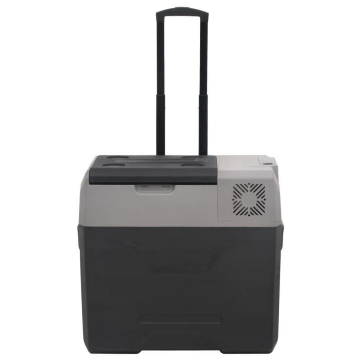 VIDAXL Glacière avec roue et adaptateur noir et gris 40L polypropylène