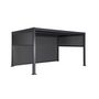 Voir la diapositive 2 : SWEEEK Pergola bioclimatique aluminium et acier 3x4m lames orientables + 2 stores 3m + 1 store 4m PALACE anthracite