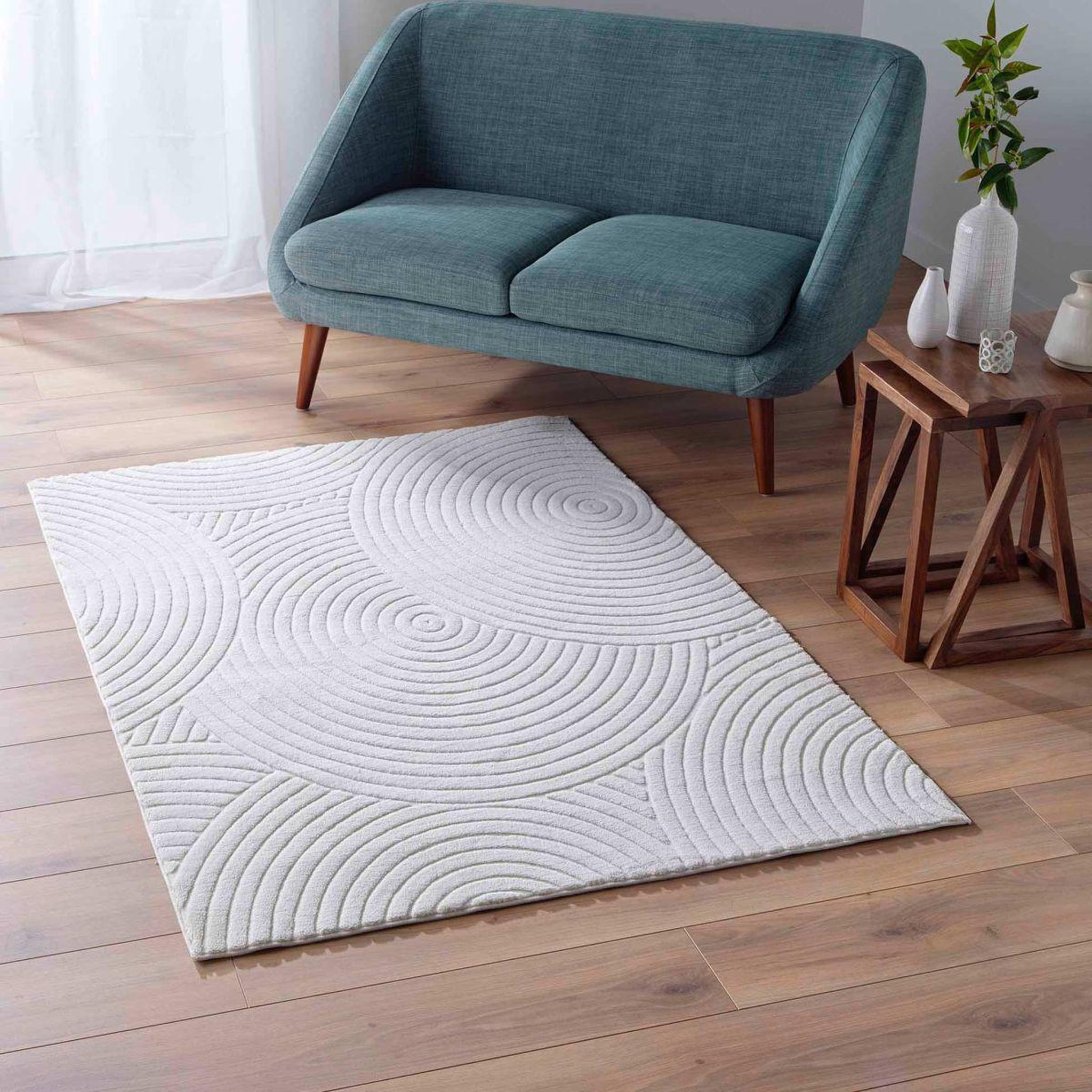 Voir la diapositive 4 : Douceur d'Intérieur Tapis déco relief  lazio  120x170cm naturel