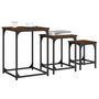 Voir la diapositive 4 : VIDAXL Tables basses gigognes 3 pcs chene marron bois d'ingenierie
