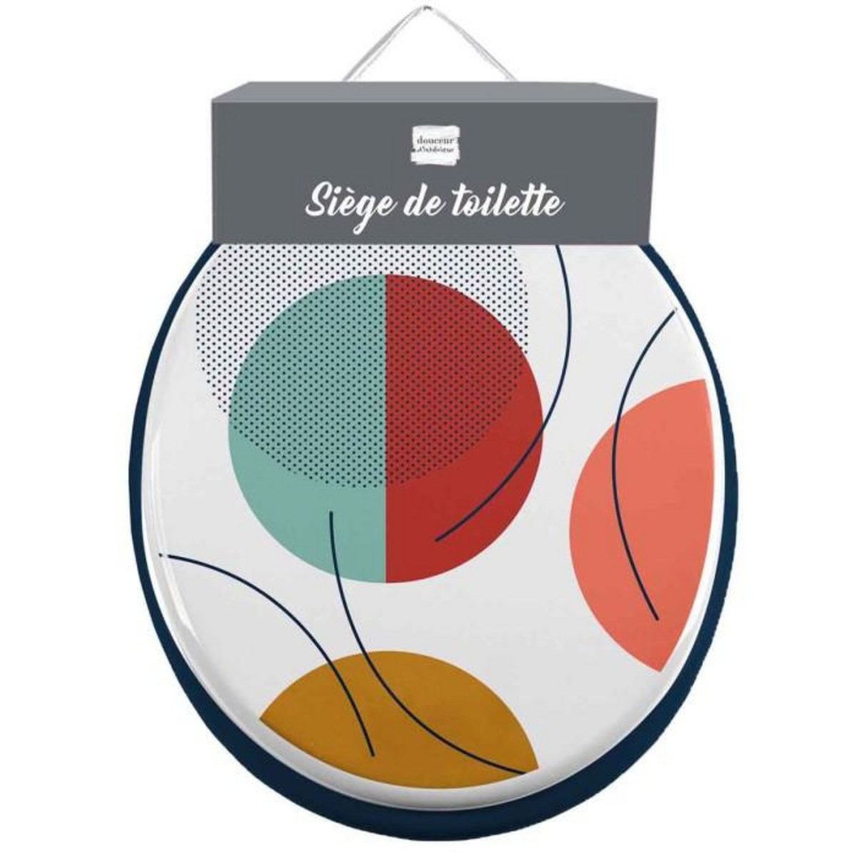 Paris Prix Abattant WC Imprimé  Color Pop  47cm Bleu