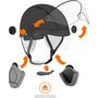 Voir la diapositive 5 : CASR Casque Style Noir taille M