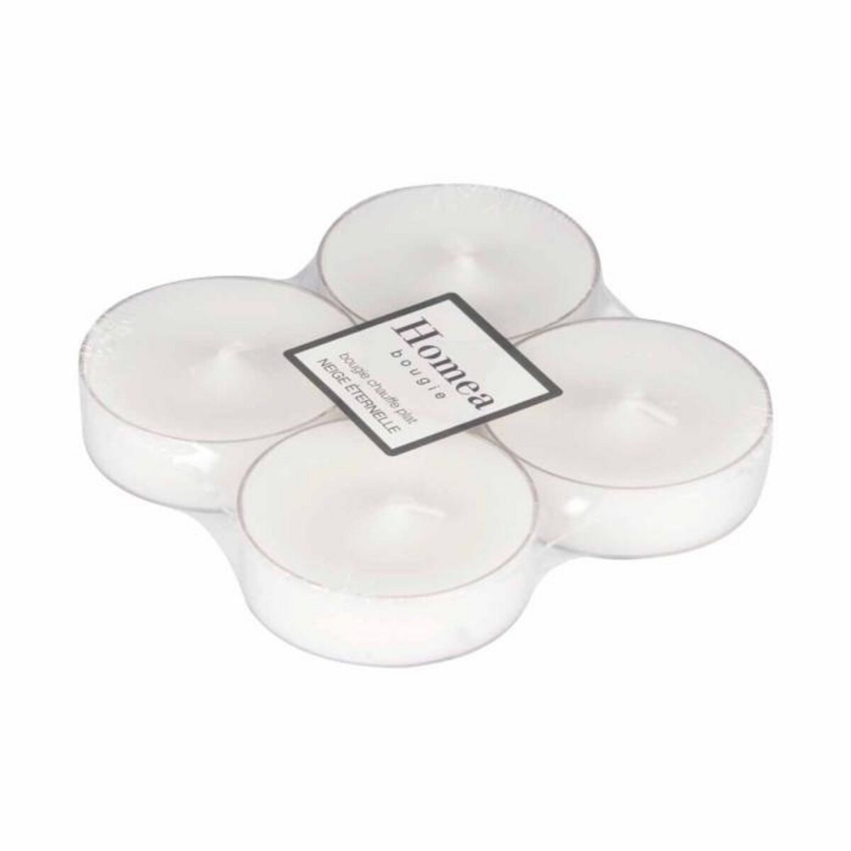 Paris Prix Lot de 4 Bougies Parfumées Chauffe-Plat  Trendie  Neige Éternelle