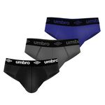 UMBRO Lot de 3 slips homme Uni. Coloris disponibles : Noir