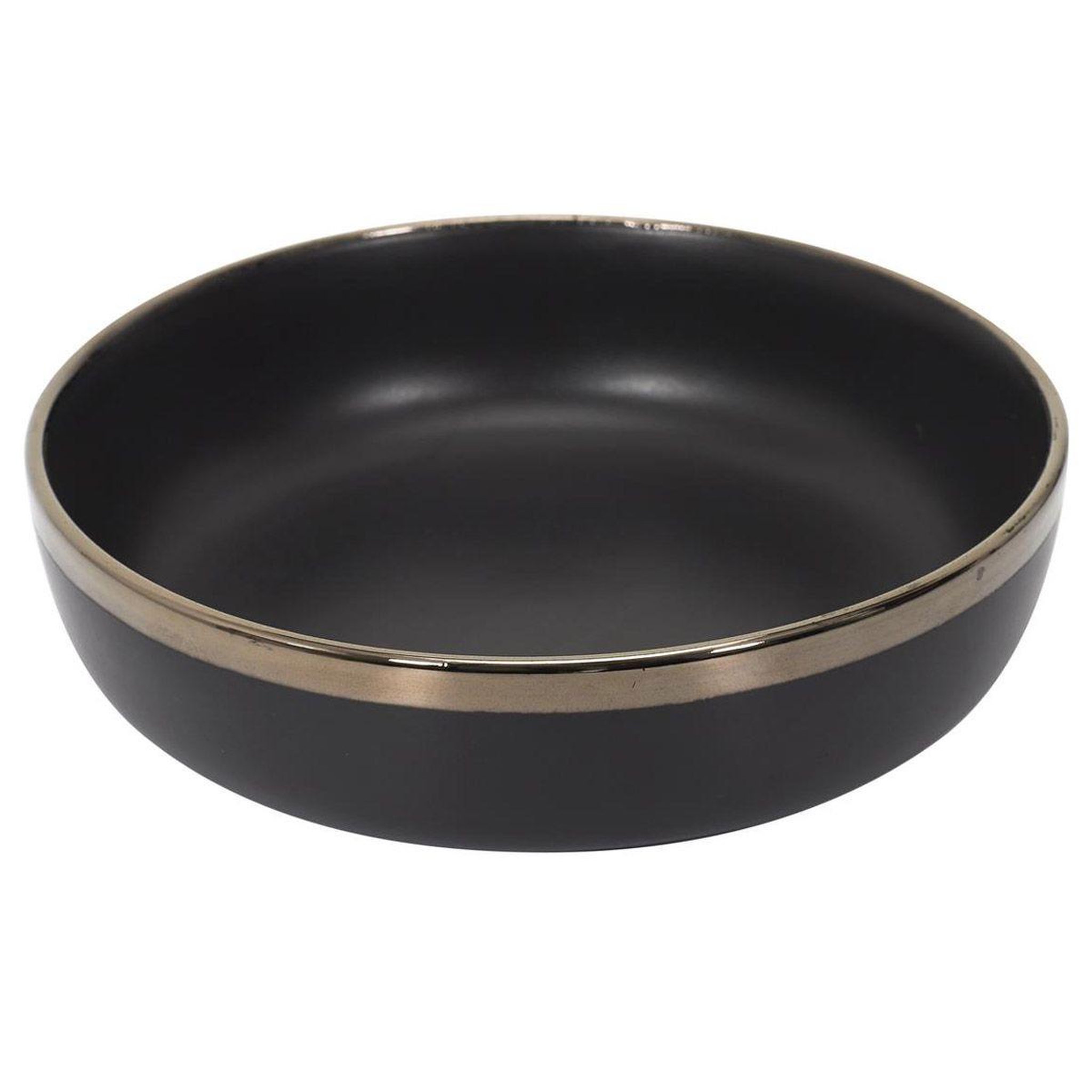 The Home Deco Factory Lot de 6 assiettes creuses  moscou  17cm noir