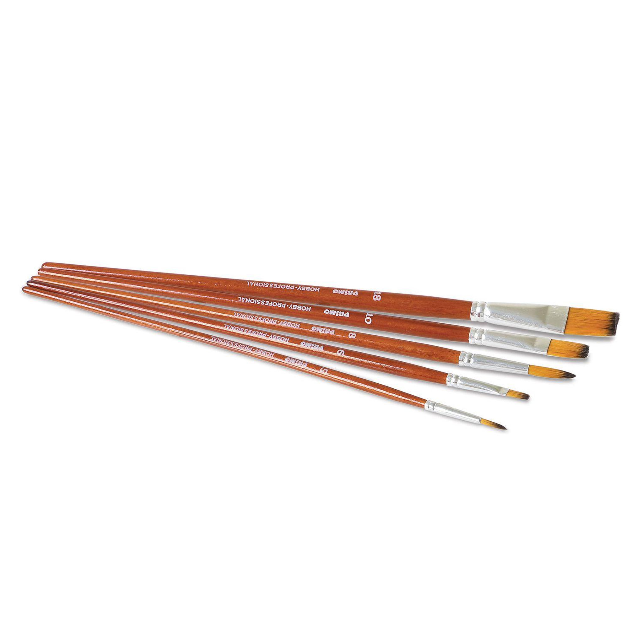 Voir la diapositive 2 : PRIMO 5 pinceaux pour peinture acrylique