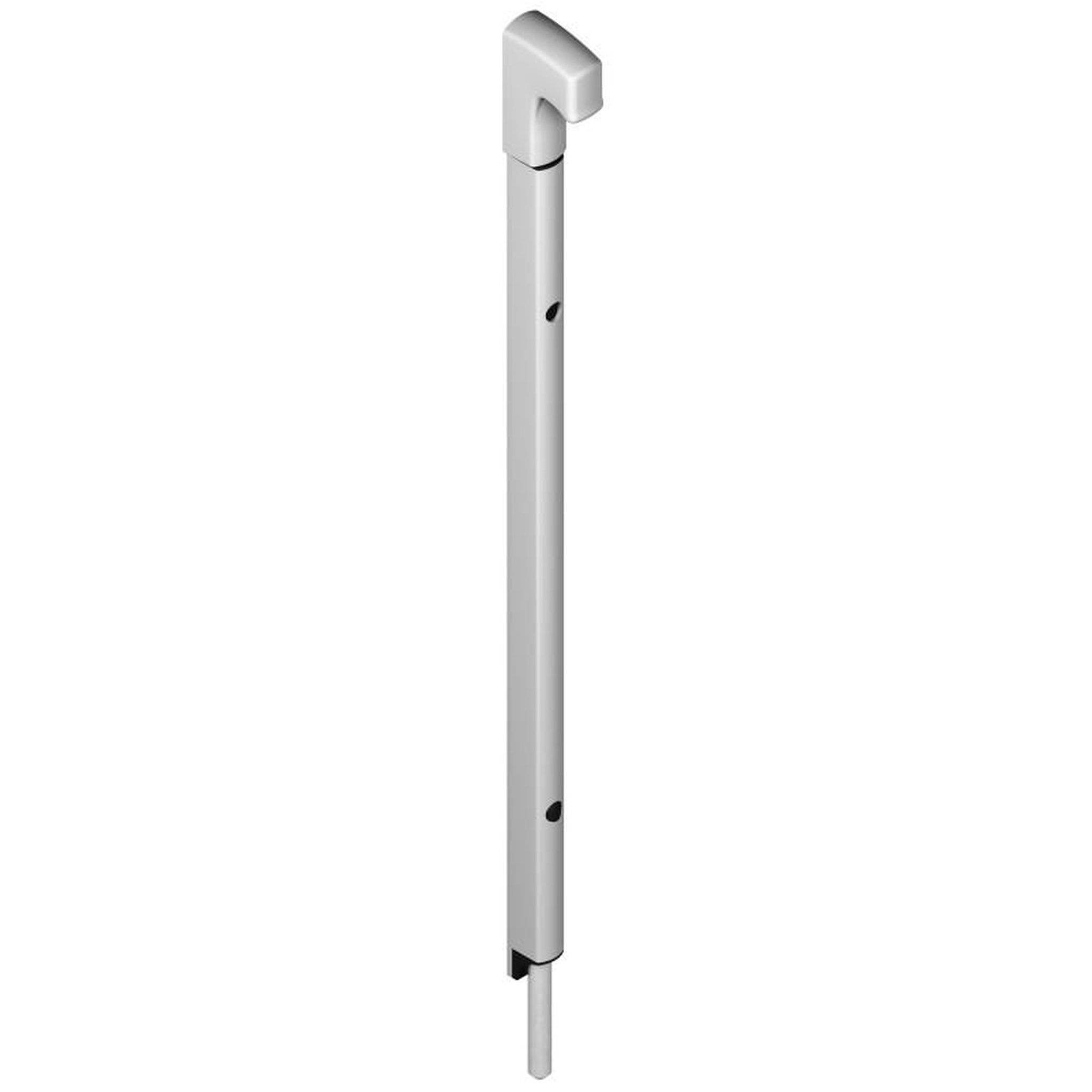 LA CROISEE DS Verrou en applique DANAOS tige inox L 536mm aluminium RAL9006 LA CROISEE DS DS6366 007