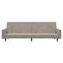 Voir la diapositive 5 : VIDAXL Canape-lit a 2 places gris clair velours
