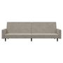 Voir la diapositive 5 : VIDAXL Canape-lit a 2 places gris clair velours