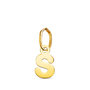 Voir la diapositive 1 : L'ATELIER D'AZUR Pendentif Or 18 Carats 750 Jaune - Initiale Lettre  S  - Chaine Offerte