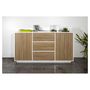 Voir la diapositive 6 : Buffet moderne 2 portes 3 tiroirs 160 cm LUCERA