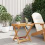 Voir la diapositive 3 : VIDAXL Table pliable de jardin 50x50x50 cm bois d acacia solide
