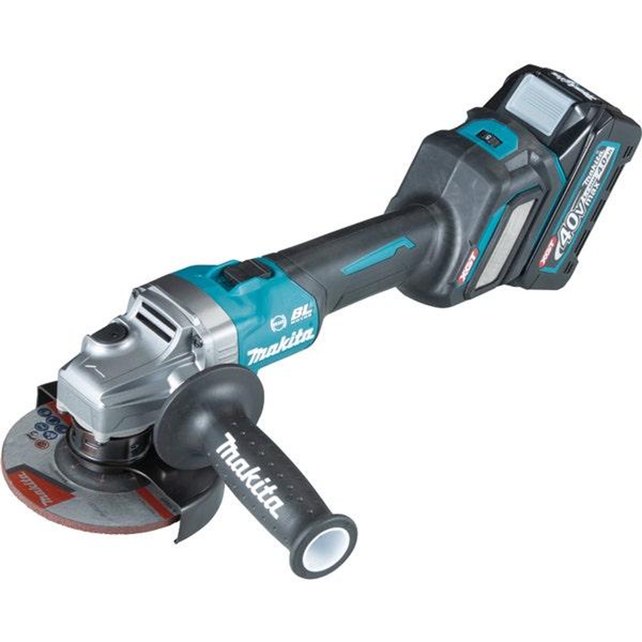 MAKITA Meuleuse ø125 mm 40v max li-ion xgt+ 2 batteries 4ah + chargeur rapide
