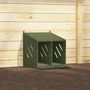 Voir la diapositive 3 : VIDAXL Nichoir a poules avec 2 compartiments vert olive metal