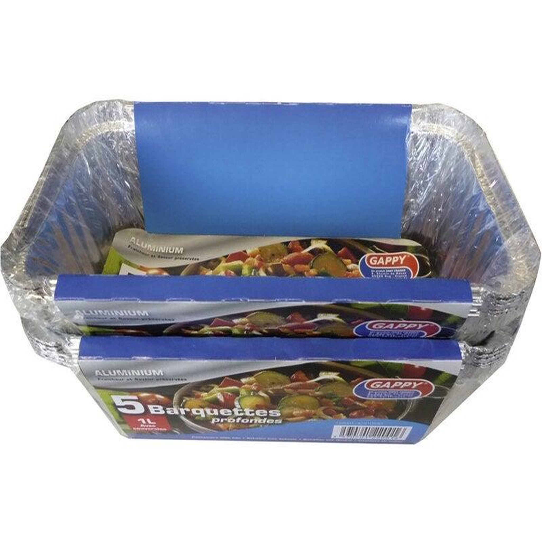 CENTRALE BRICO Lot de 5 barquettes aluminium 1.5L