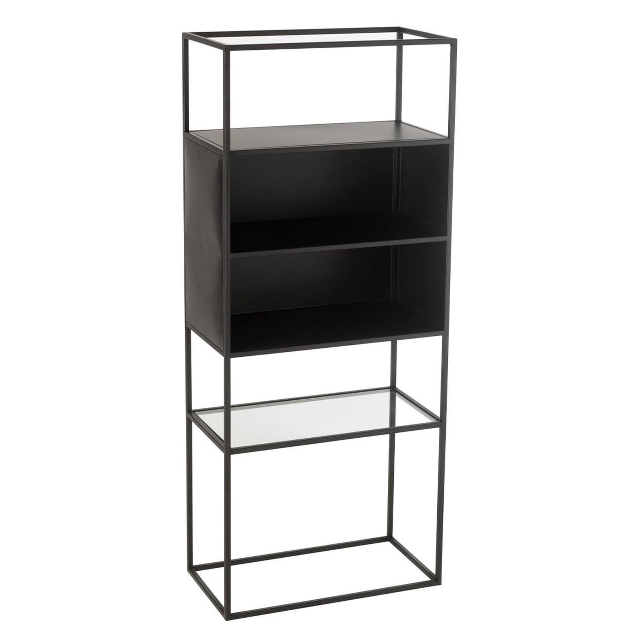 J-LINE Étagère en Métal  Maryanne  132cm Noir