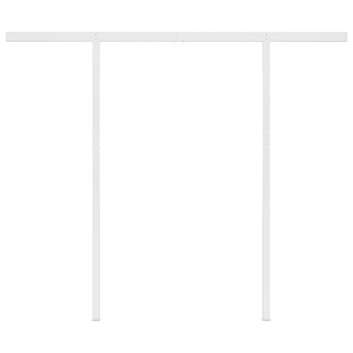 VIDAXL Auvent automatique capteur de vent et LED 3x2,5 m Bleu et blanc