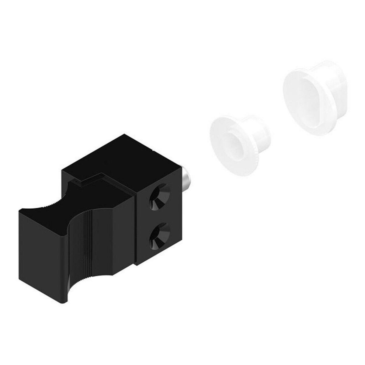 LA CROISEE DS Verrou de condamnation longueur 9,5mm noir mat RAL9005 LA CROISEE DS DS6218 013