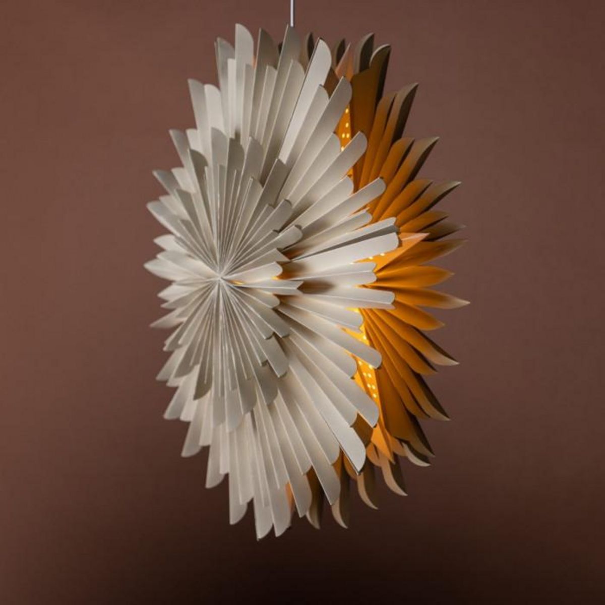 Paris Prix Lampe Suspension Design  Selen  60cm Beige