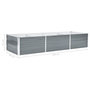 Voir la diapositive 6 : VIDAXL Lit sureleve de jardin Acier galvanise 240x80x45 cm Gris