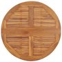 Voir la diapositive 4 : VIDAXL Table a dîner pliable de jardin Ø90x75 cm Bois de teck solide