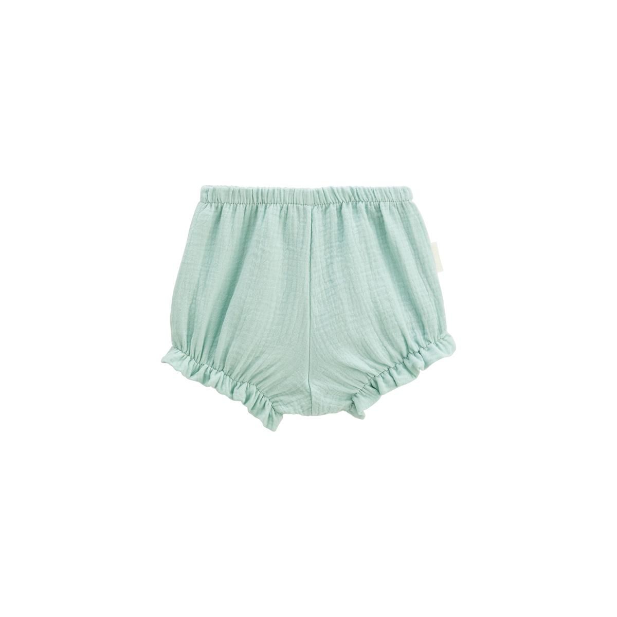 Petit Béguin Lot de 2 bloomers bébé en gaze de coton Patroika