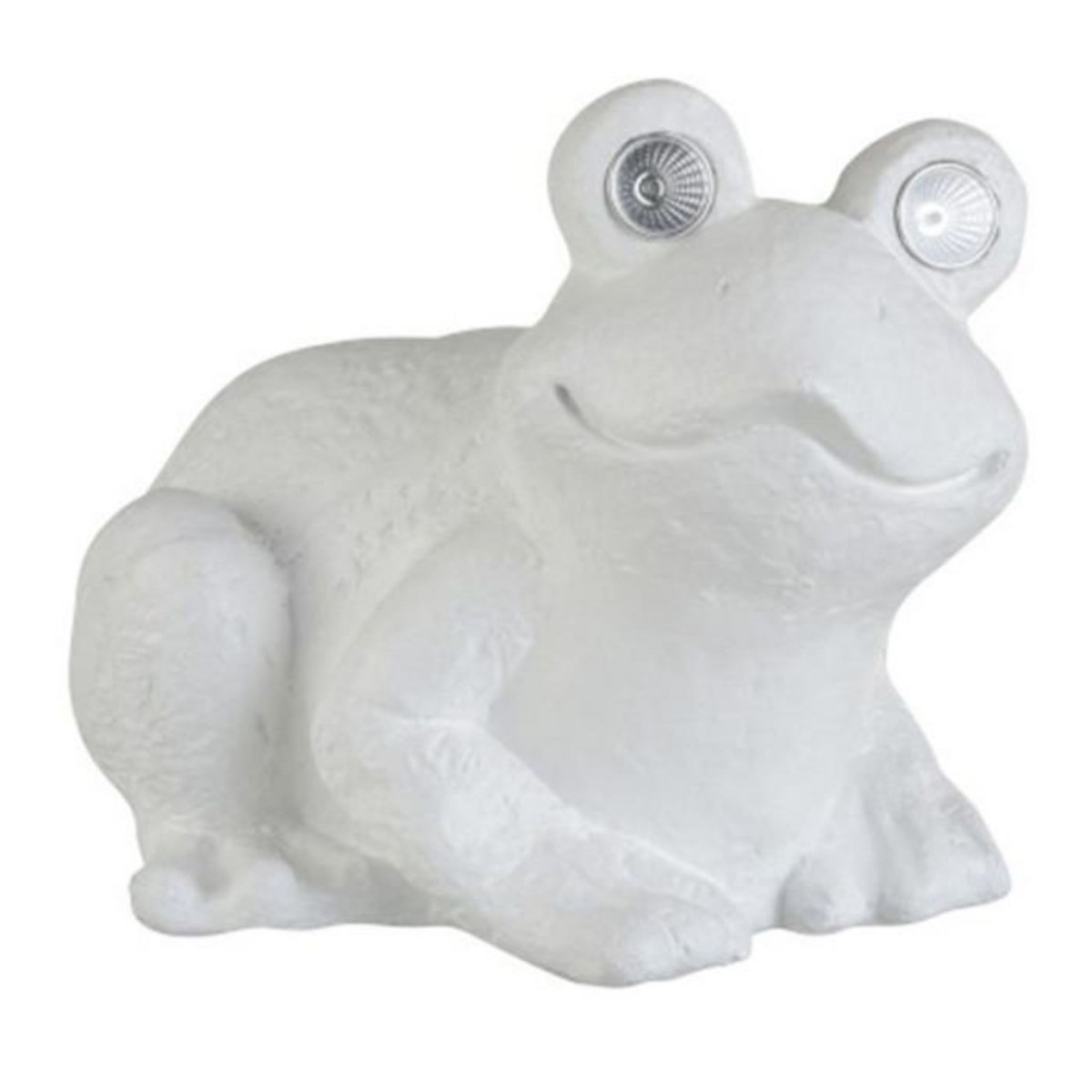 Paris Prix Statuette Déco  Grenouille Assise  37cm Blanc