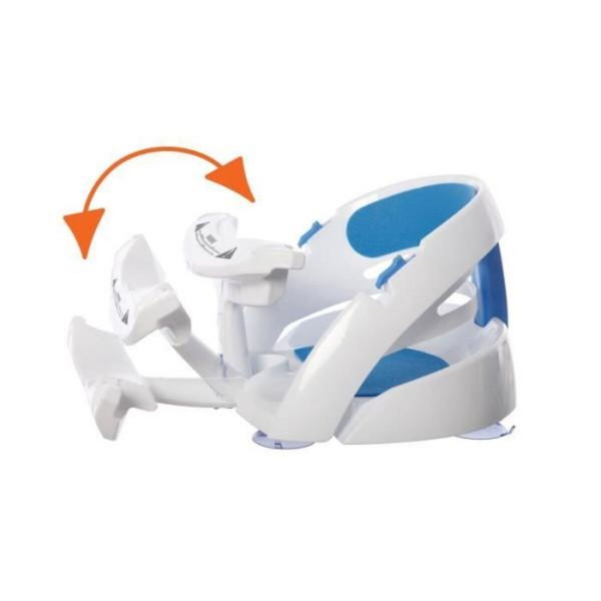 MARKET24 Transat - Anneau Siege de bain - DREAMBABY - Super confortable - Indicateur de détection de chaleur - 6 a 24 mois jusqu'a 13 kg - Blanc