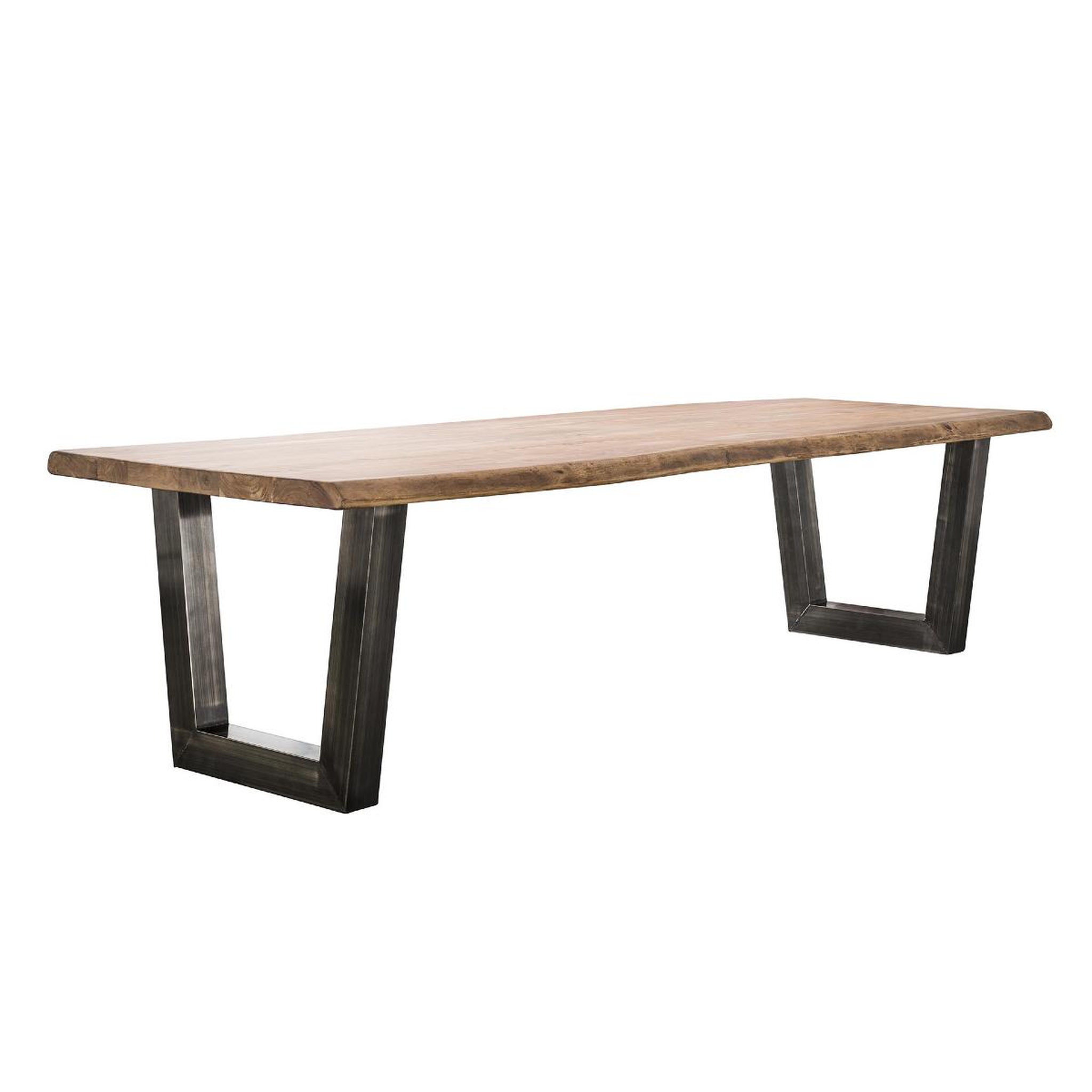 JLC KREATION Table à manger en bois d'acacia massif 300 cm TRONCIA