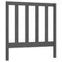 Voir la diapositive 2 : VIDAXL Tete de lit Gris 95x4x100 cm Bois massif de pin